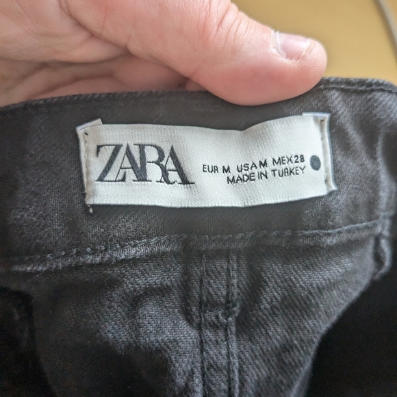 ZARA Maxi black jeans skirt size medium In GREAT condition! - Picture 6 of 9